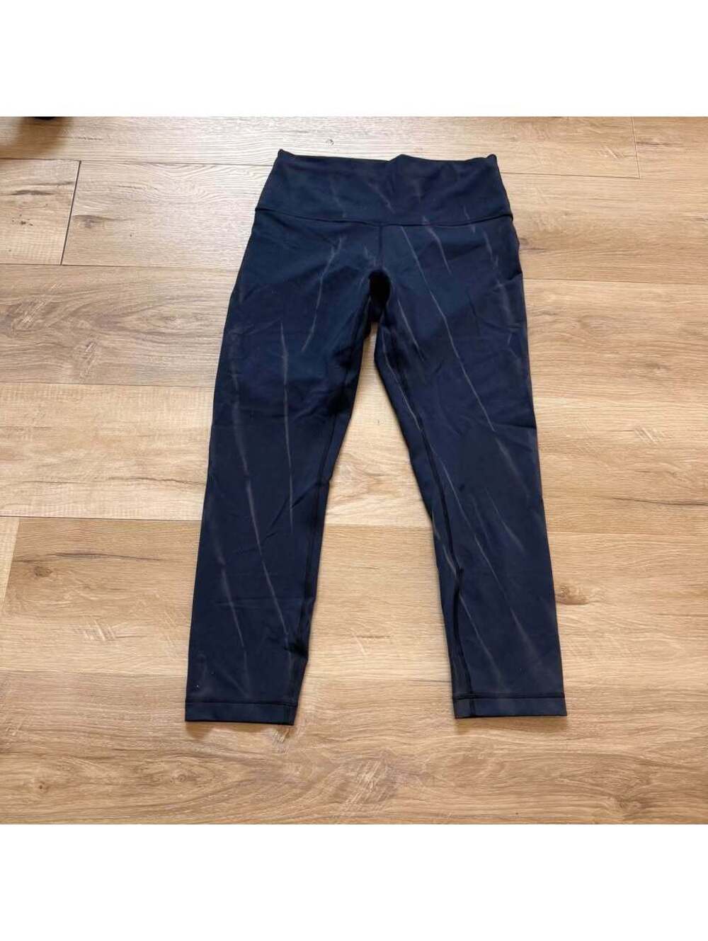 Lululemon WunderTrain High-Rise Crop 23" Sun-Bleached Wash True Navy Women's 8